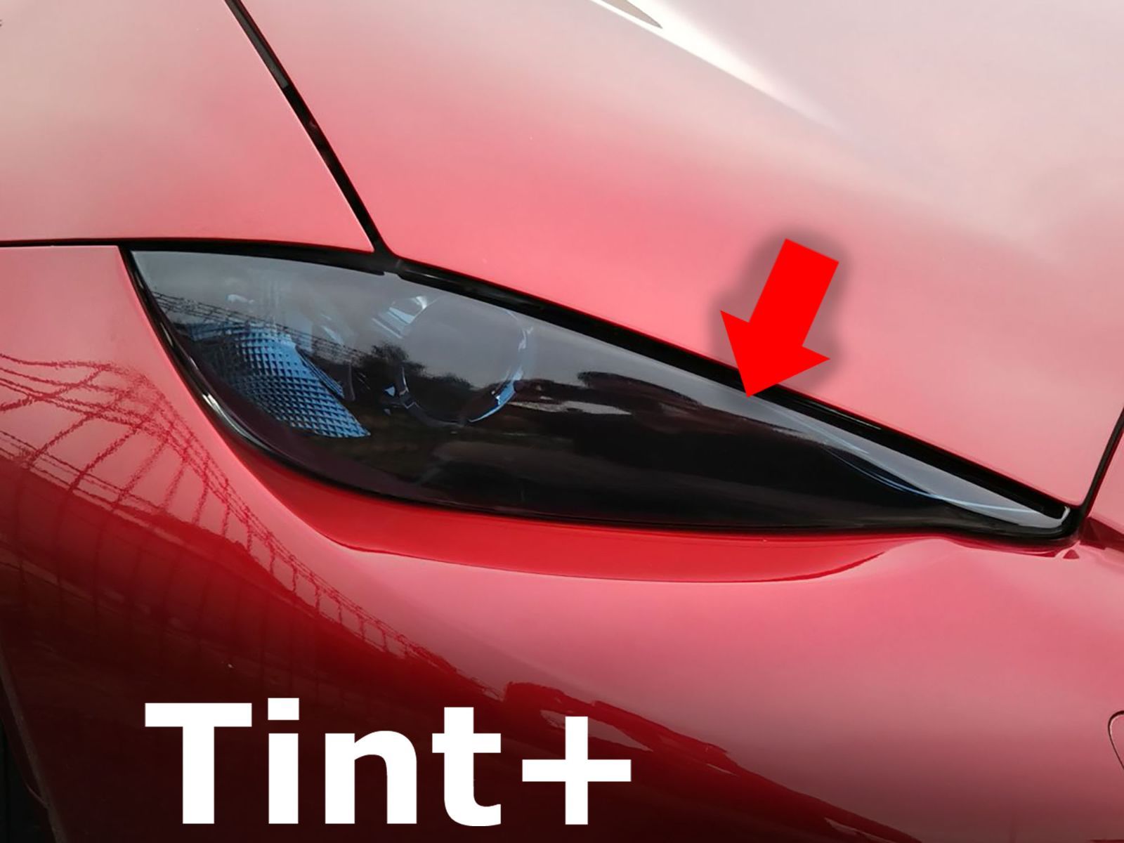 Tint 再利用できる ロードスター ND5RC ヘッドライト スモークフィルム ND NDERC RFにも