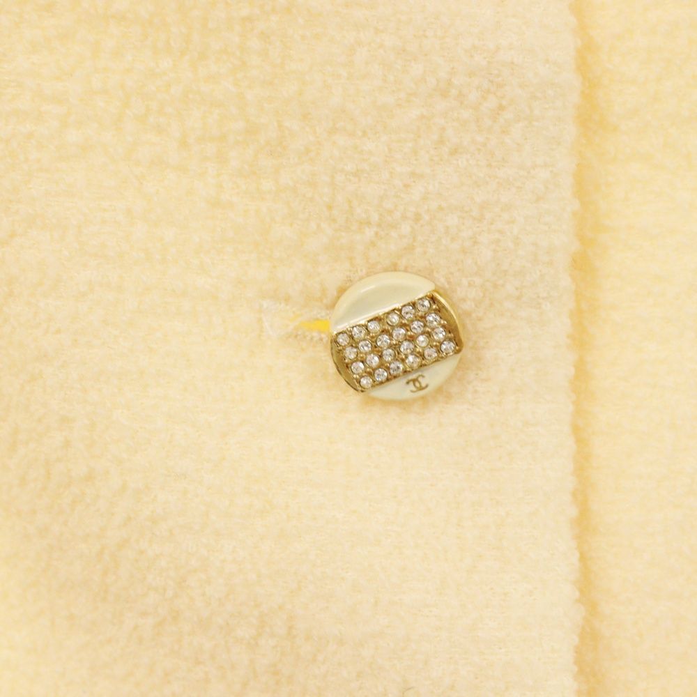 CHANEL (シャネル) ジャケット アイボリー ウール ココマーク×ライン  