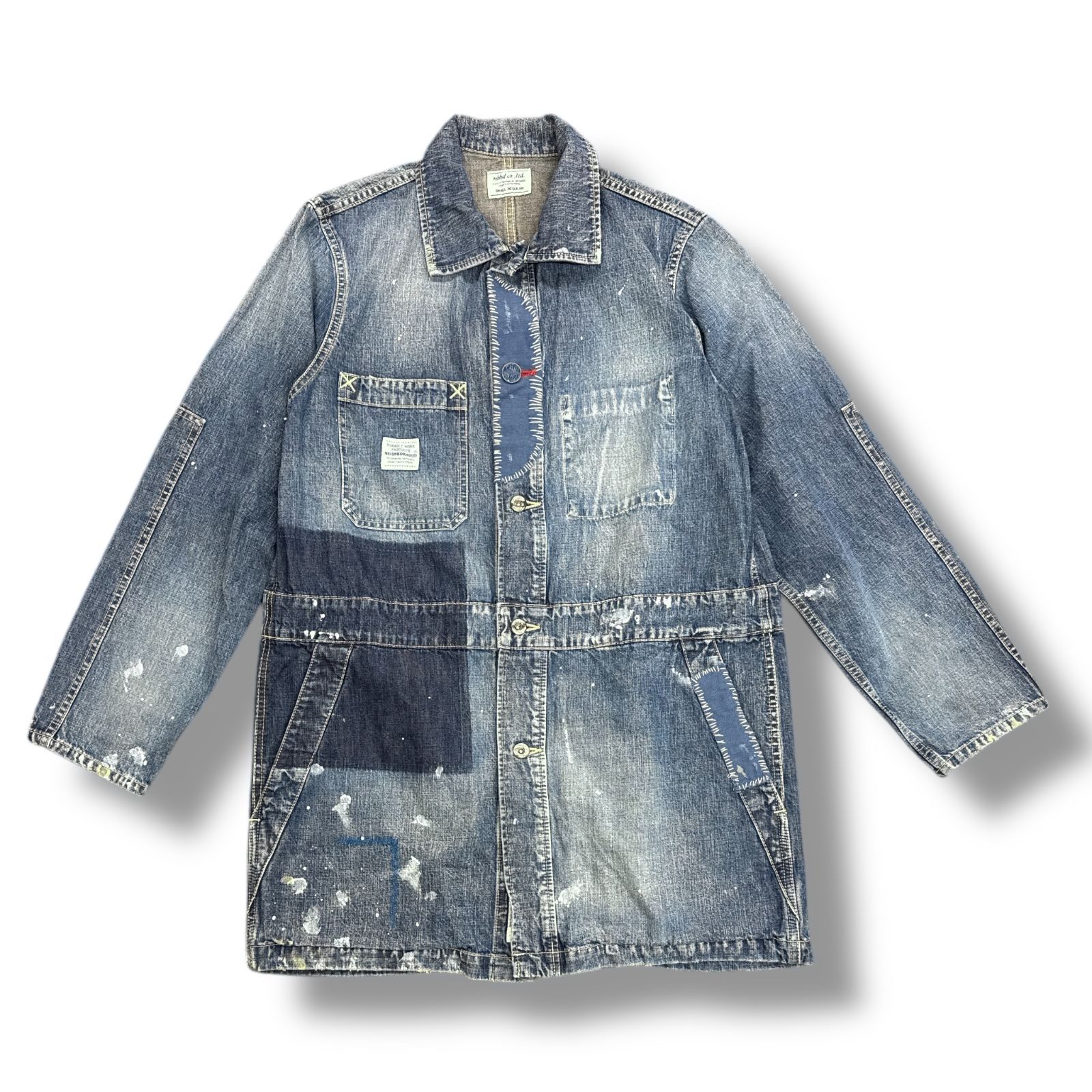 NEIGHBORHOOD 13AW D-DEALER . CRASH C-COAT クラッシュ デニム NEIGHBORHOOD 13AW D-DEALER . CRASH C-COAT クラッシュ デニム