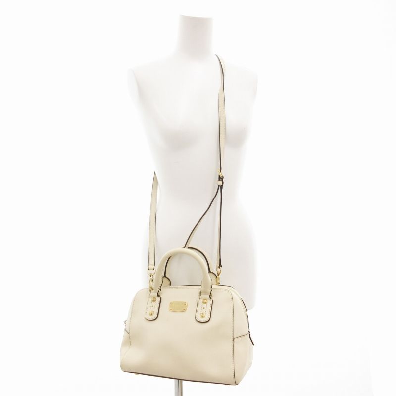 MICHAEL KORS アイボリー ハンドバッグ マイケルコース MICHAEL KORS スモール サッチェル ハンドバッグ