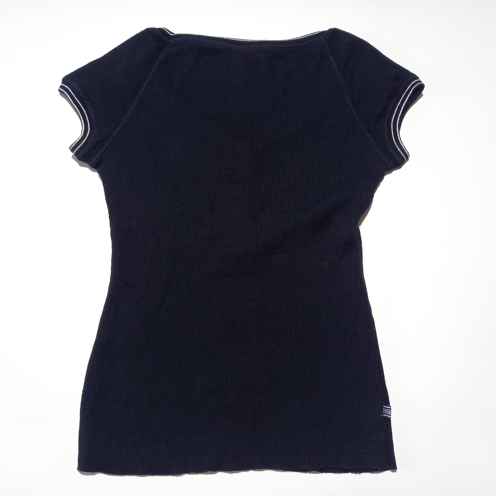 美品 バーバリーブルーレーベル ポロシャツ 半袖 ノバチェック 黒 38 BURBERRY BLUE LABEL - 【中古】 バーバリーブルーレーベル 半袖