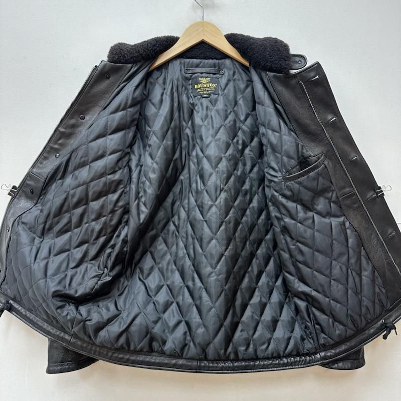 HOUSTON ヒューストン ジャケット、上着 レザージャケット N-1 DECK JACKET 羊革 ベジタブル ラム レザー デッキ ジャケット  - メルカリ