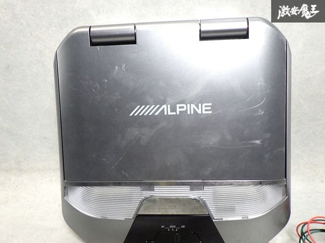 保証付 ALPINE アルパイン 9インチ 天井 フリップダウンモニター リア 