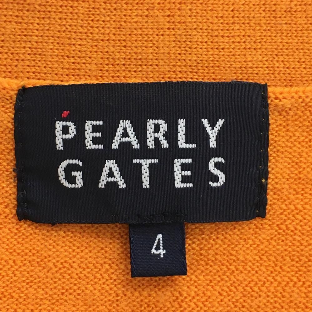 美品】パーリーゲイツ ニットカーディガン オレンジ Vネック ウール100％ メンズ 4(M) ゴルフウェア PEARLY GATES - メルカリ