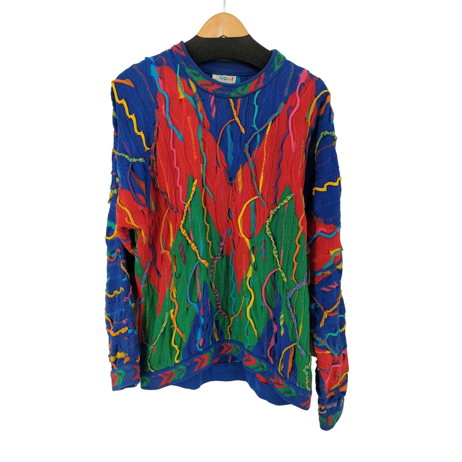 クージー COOGI マルチカラー 3Dニットセーター メンズ import クージー COOGI マルチカラー 3Dニットセーター メンズ import
