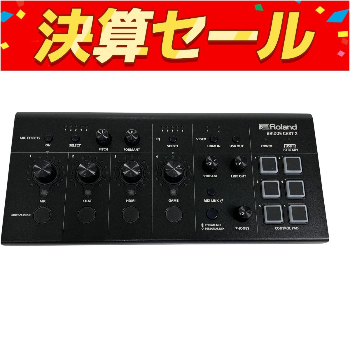 Roland BRIDGE CAST X ローランド 配信用オーディオミキサー ゲーム配信 良好 Y10127410