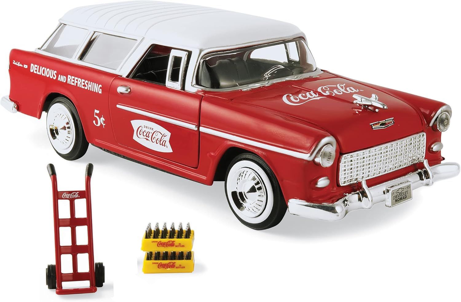 【新品未開封】1955 シェビーベルエアノマドワゴン コカコーラミニカー 激レア！【新品未開封】1955 シェビーベルエアノマドワゴン