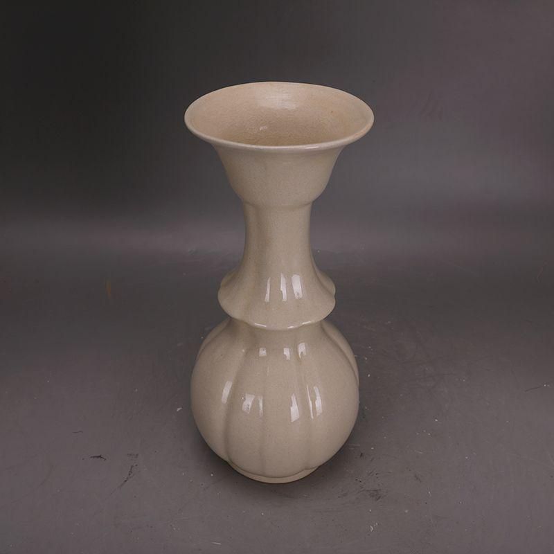 宋定窯白釉花瓶を開きま  景徳鎮 陶磁器 装飾品 現代工芸品美術品 置物 宋定窯白釉花瓶を開きま 景徳鎮 陶磁器 装飾品 現代工芸品美術品