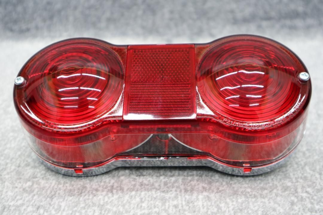 GT380 テール 土台+ランプ 赤 /2灯式 メッキ - カスタムパーツ ＤＪ