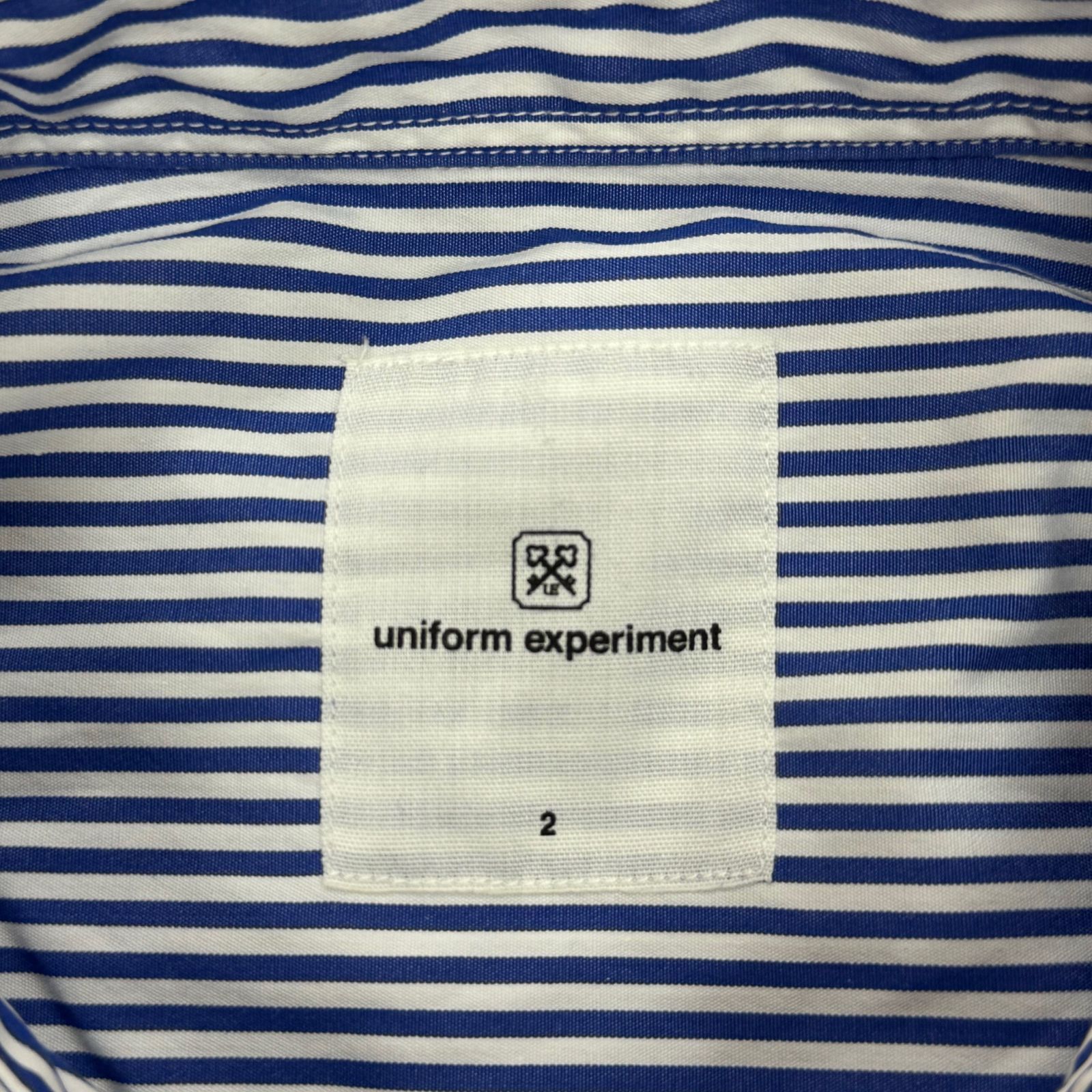 UNIFORM EXPERIMENT ロゴストライプシャツ ユニフォーム