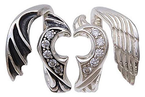 2PIECES r0697-pair ブランド名 ペアリング シルバー925 シルバーリング 羽根 フェザー ギフトBOX付き