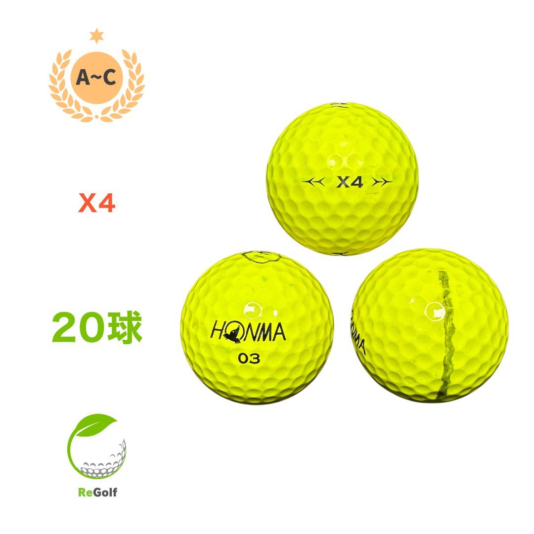 HONMA 本間 ホンマ X4 ゴルフボール イエロー 新品未使用 12個 ホンマ