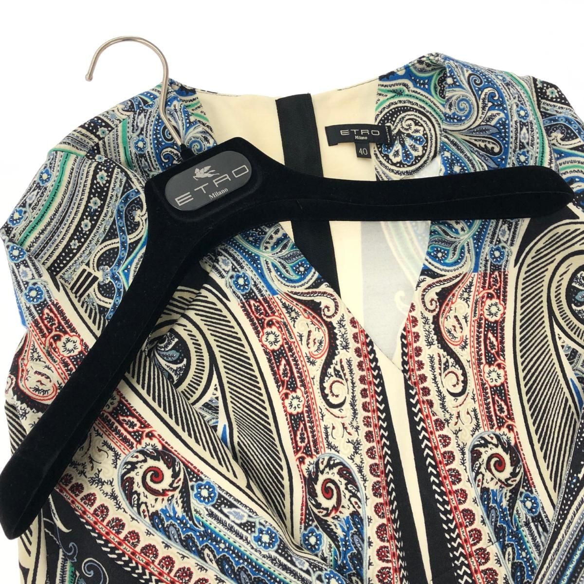 美品 ETRO エトロ 長袖ワンピース サイズ:40 マルチカラー 美品 ETRO エトロ 長袖ワンピース サイズ:40 マルチカラー