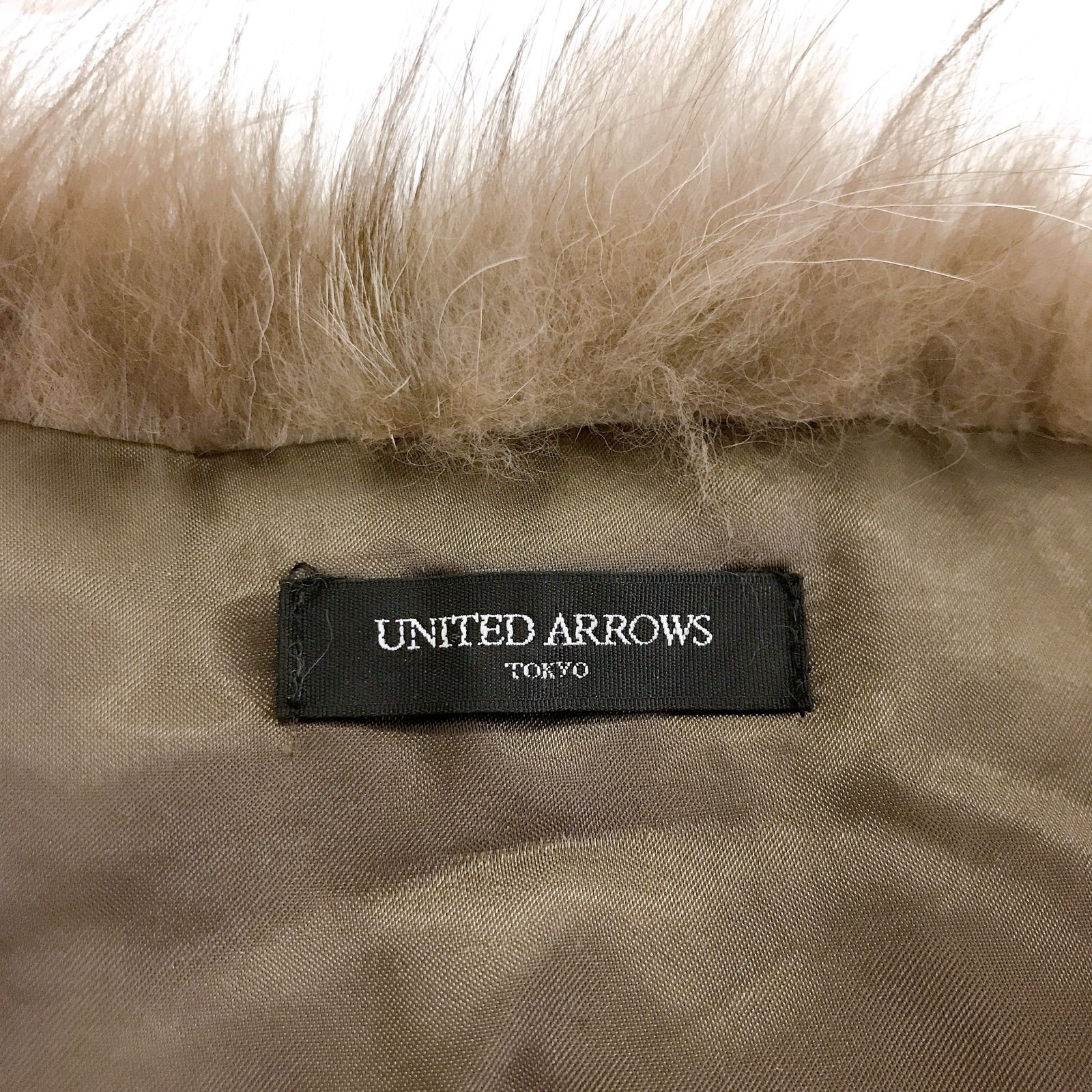 美品】UNITED ARROWS ユナイテッドアローズ フォックスファーマフラー 