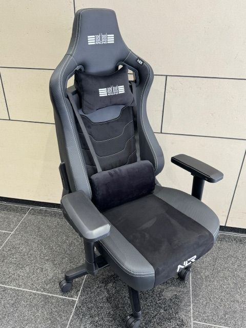 Next Level Racing ELITE GAMING CHAIR LEATHER - SUEDE EDITION NLR-G005 ブラック ゲーミングチェア レザー スエード