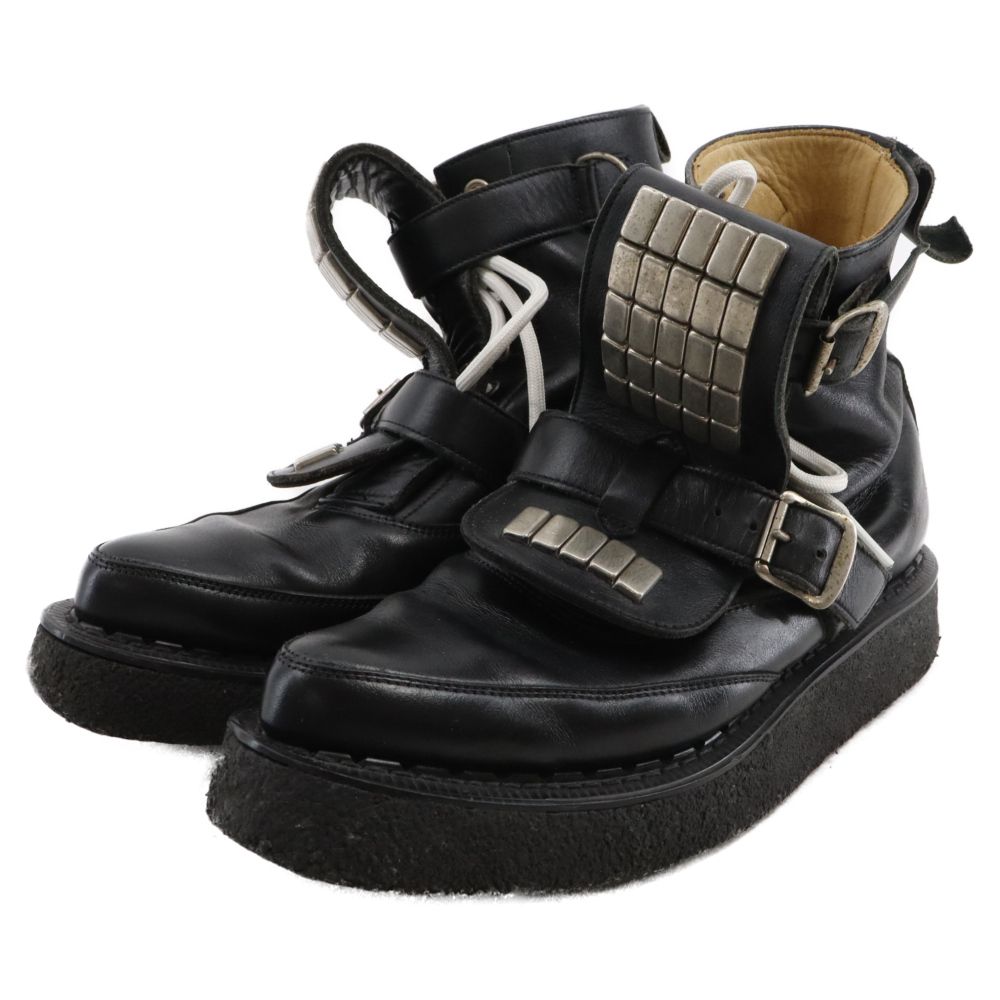 【美品】ヨウジヤマモト✖️ジョージコックス Yohji Yamamoto×GEORGE COX 10ホール 両サイドZIPブーツ