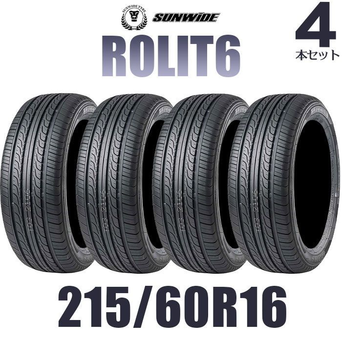 21560【新品】 輸入サマータイヤ4本セット 215/60R16 ROLIT6