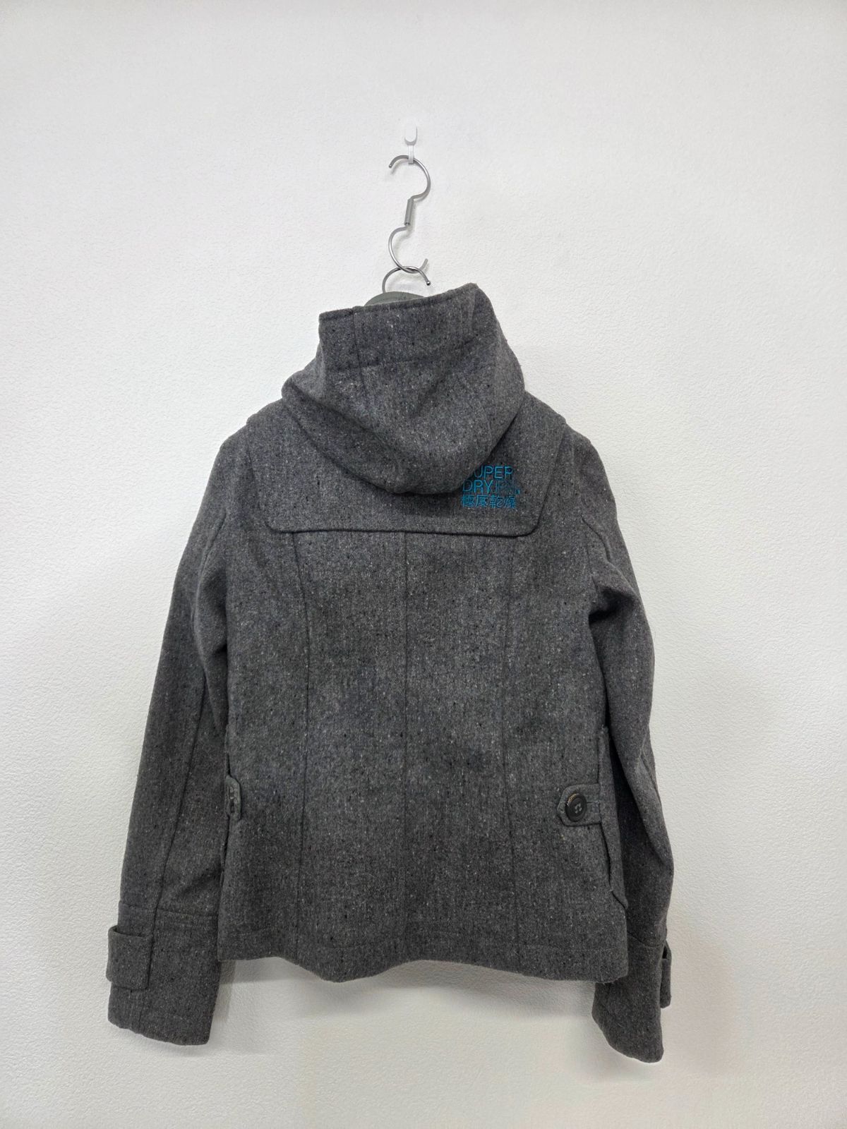 【美品】ダークグレー ダッフルコート フード付き フードダッフルコート | ファッション通販サイト NUGU