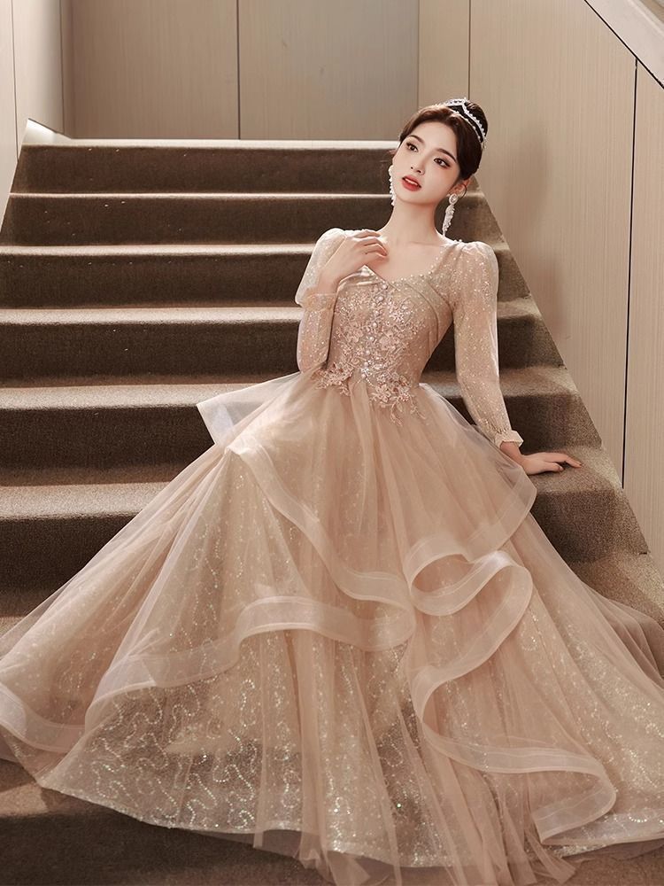 美品 ロング ワンピース 結婚式 美品】 グレースクラス マキシ