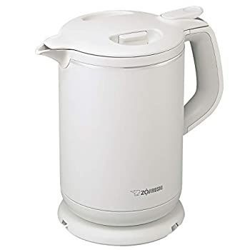 【】 象印 電気ケトル 1.0L 沸騰後1時間90℃保温 コーヒードリップ用機能付き ホワイト CK-AX10-WA