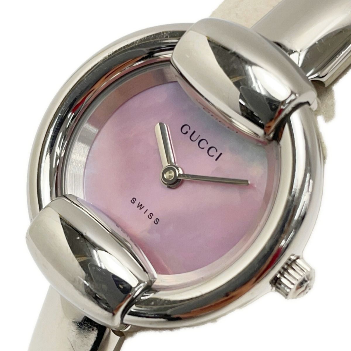 GUCCI 1400L ピンクシェル文字盤 レディース腕時計 - 通販 - guianegro