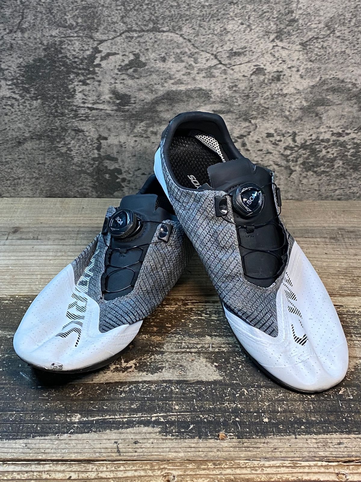IY420 スペシャライズド SPECIALIZED エスワークス S-WORKS EXOS ビンディングシューズ 白 EU42