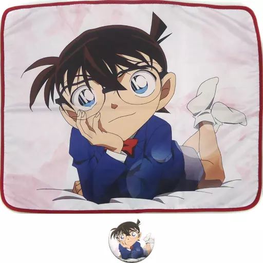 抱き枕カバー・シーツ(キャラクター)　怪盗キッド ブランケット＆缶バッジセット 「名探偵コナン」 20周年記念 トムスショップ限定 2016秋商品 名探偵コナン』ブランケットセット、 お客様からのご希望にお
