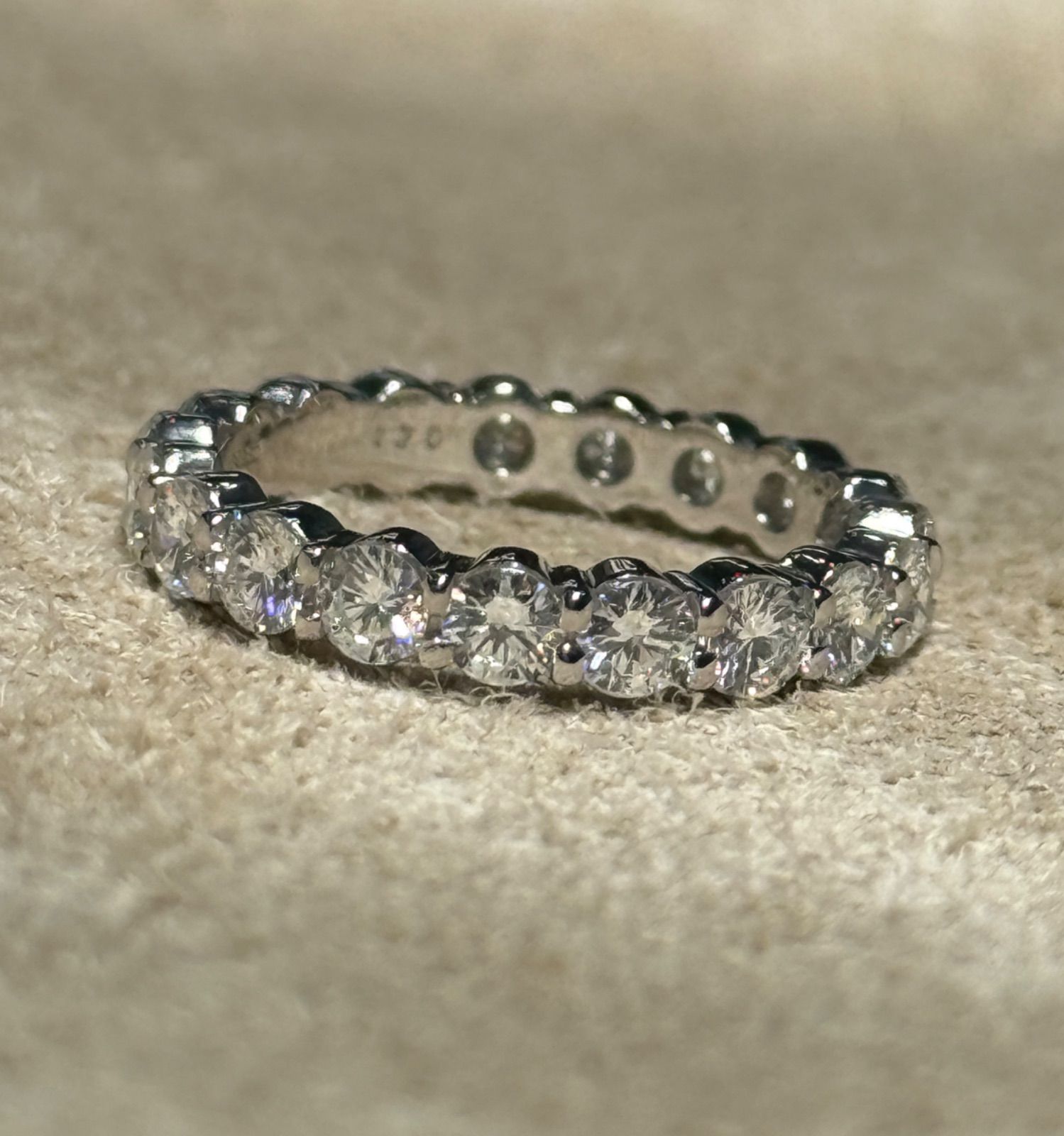 MIKIMOTOミキモト Pt950 ダイヤモンド1.70ct フルエタニティ