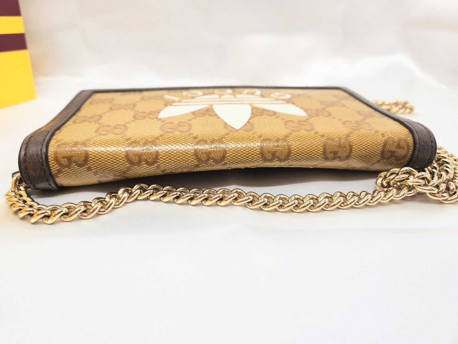 GUCCI adidas グッチ アディダス コラボ チェーンショルダー バッグ M