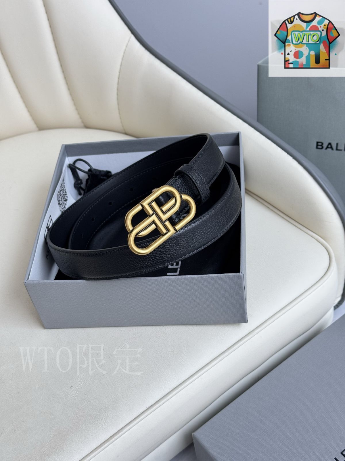 今日特価】Balenciaga 2.5cm 幅 都市風尚レザーベルト-1 - メルカリ