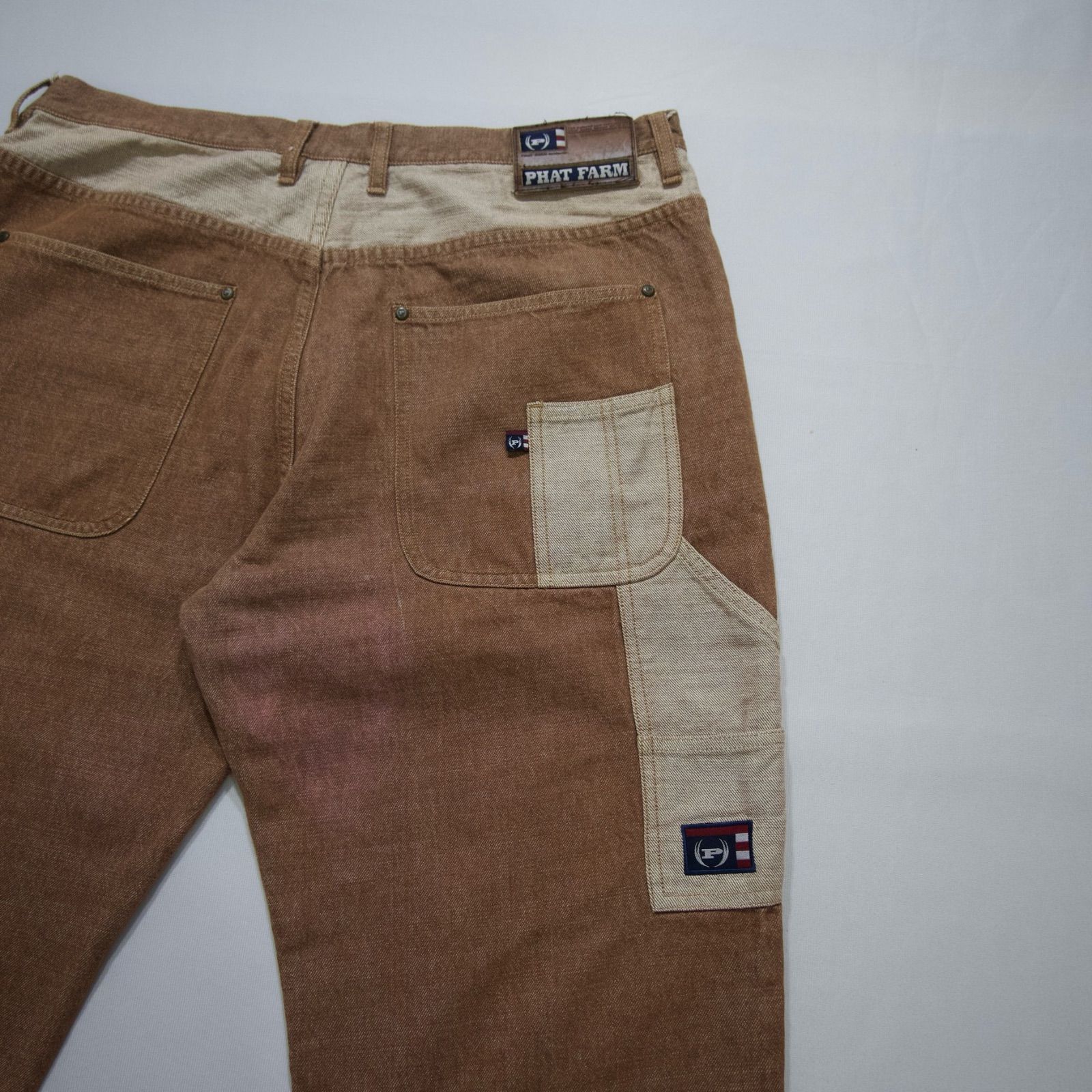 90s~00s PHAT FARM Color Carpenter Baggy Denim Pants ファット