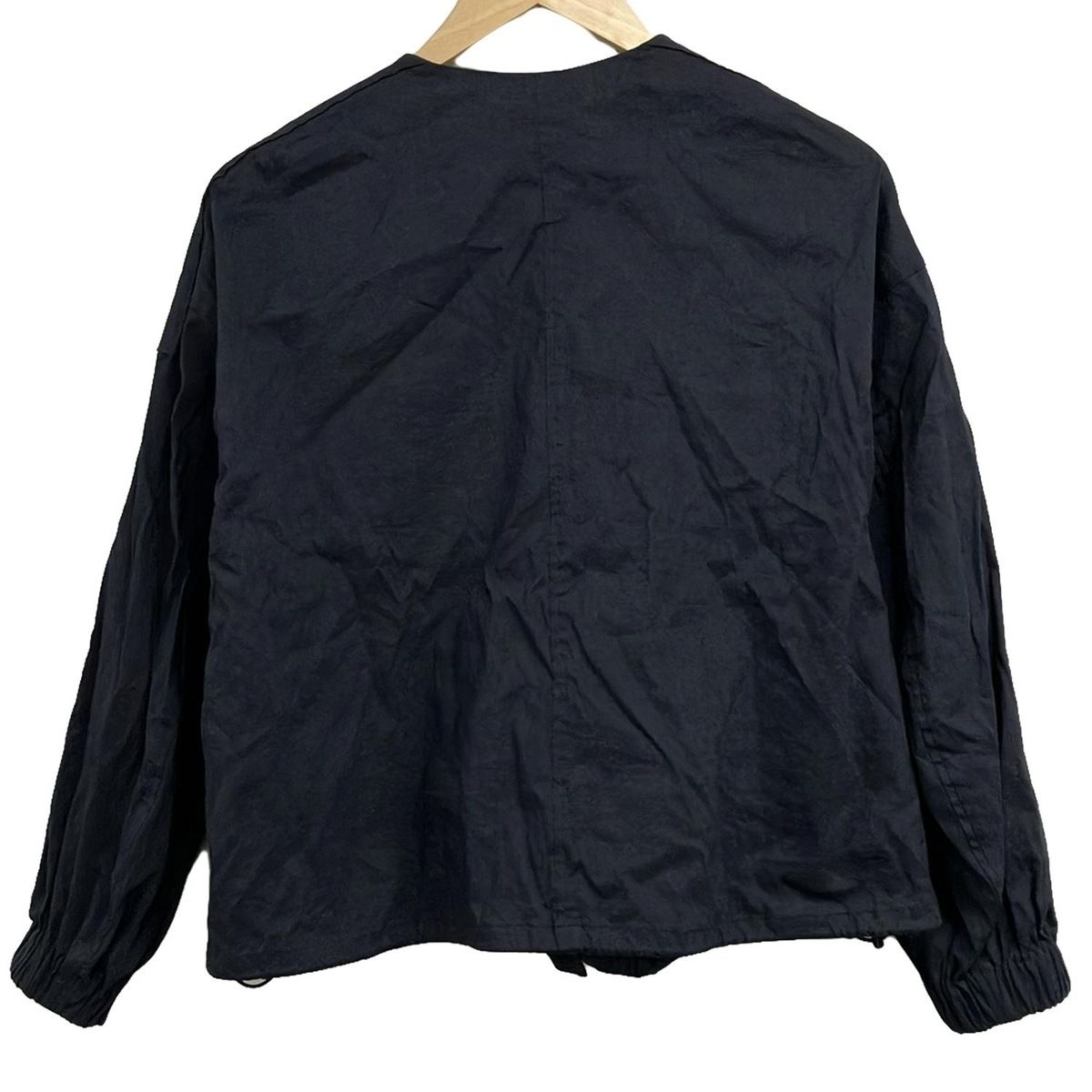 鮮明さのある theory luxe セオリーリュクス ブルゾン サイズ38 M レディース - ダークネイビー 長袖 ジップアップ 春 秋 お早めにどうぞ！！