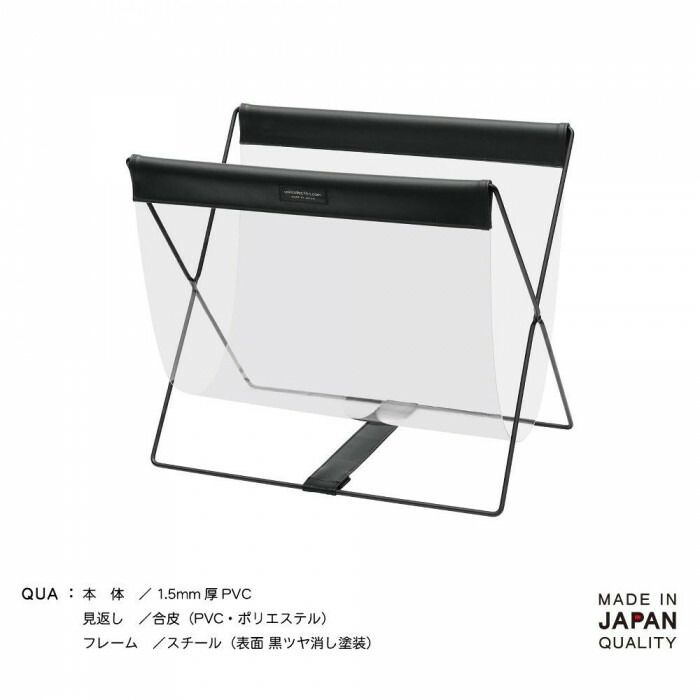 SAKI サキ サイドワゴン クリアビニール×合皮 Mサイズ クリア M-058