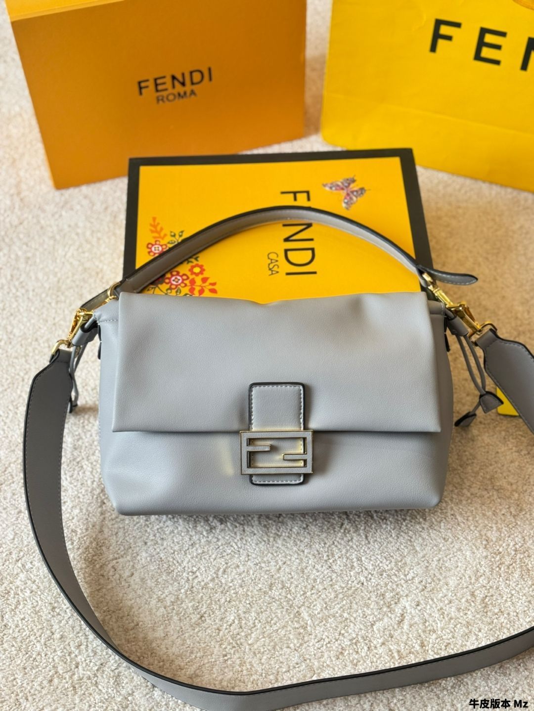 FENDI ママバゲットミディアムショルダーバッグ マンマバゲット ミディアム ワンショルダーバッグ レザー