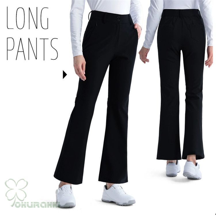 ゴルフウェア レディース 裏起毛 保温 ロングパンツ ゴルフ 大きい