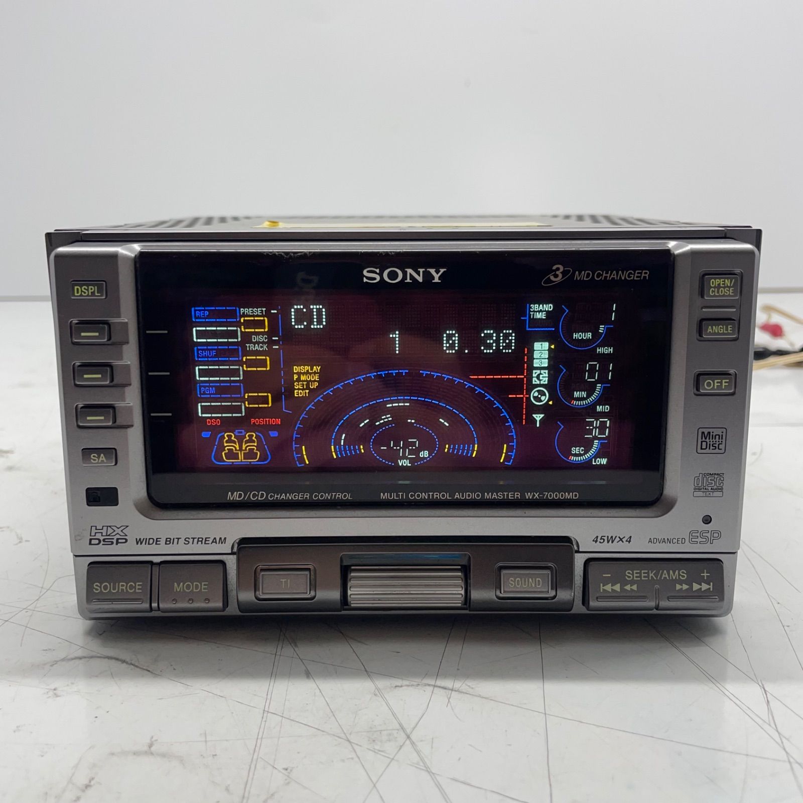当時物】SONY ソニー WX-7000MD 2DIN オーディオ カー ステレオ