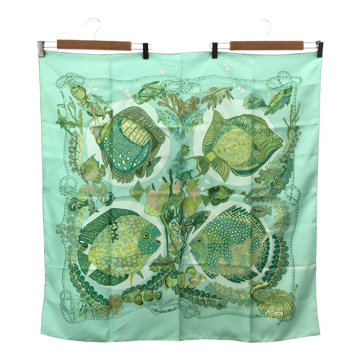 HERMES　スカーフ　エルメス　カレ90　深海 HERMES スカーフ 深海 エルメス HERMES(エルメス) / カレ90/GRANDS