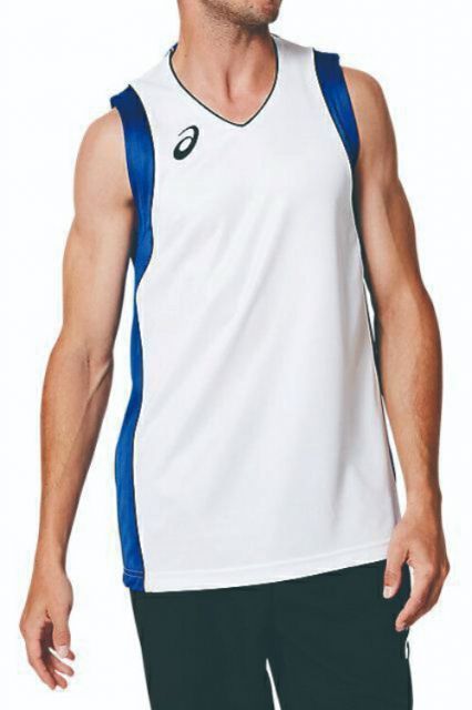 asics アシックス G1 GAME SHIRT ブリリアントホワイトxアシックスブルー 3XL 2061A001 102 | スポーツ用品 スポーツ グッズ ツール アクセサリー 雑貨 小物 使いやすい バスケットボール 衣類 メンズ 