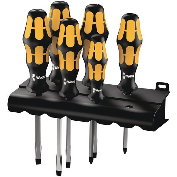 WERA ヴェラ 6本組 プラスマイナスチゼルドライバーセット 018283 工具 ツール DIY 作業工具 道具