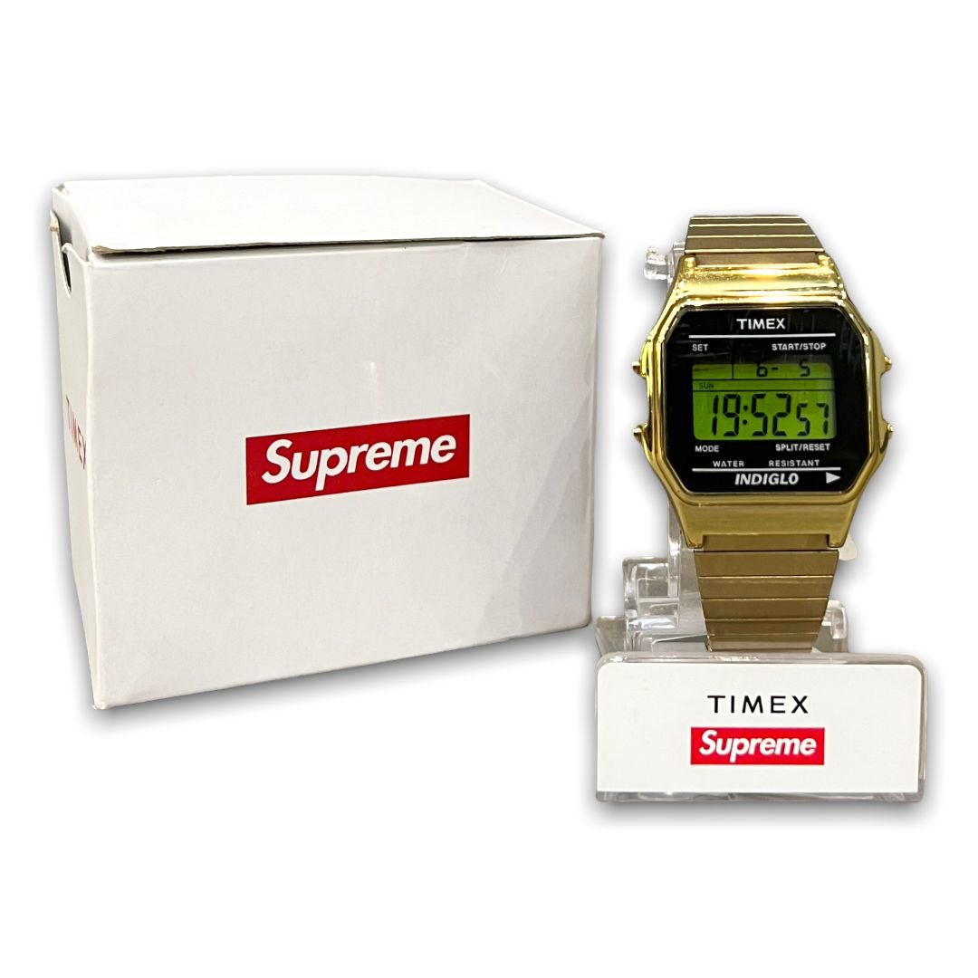 逆輸入 Supreme Gold timex Digitalwatch ゴールド - www.cultura