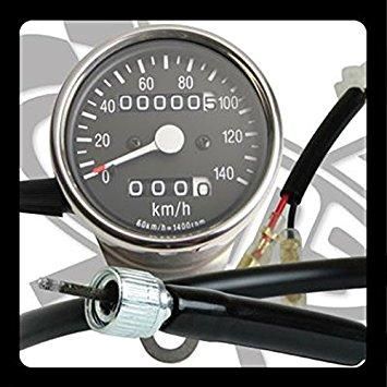 5営業日で発送 グッズ GOODS サイドマウントメーターキット φ60 トリップ付き SR400 500 01-02