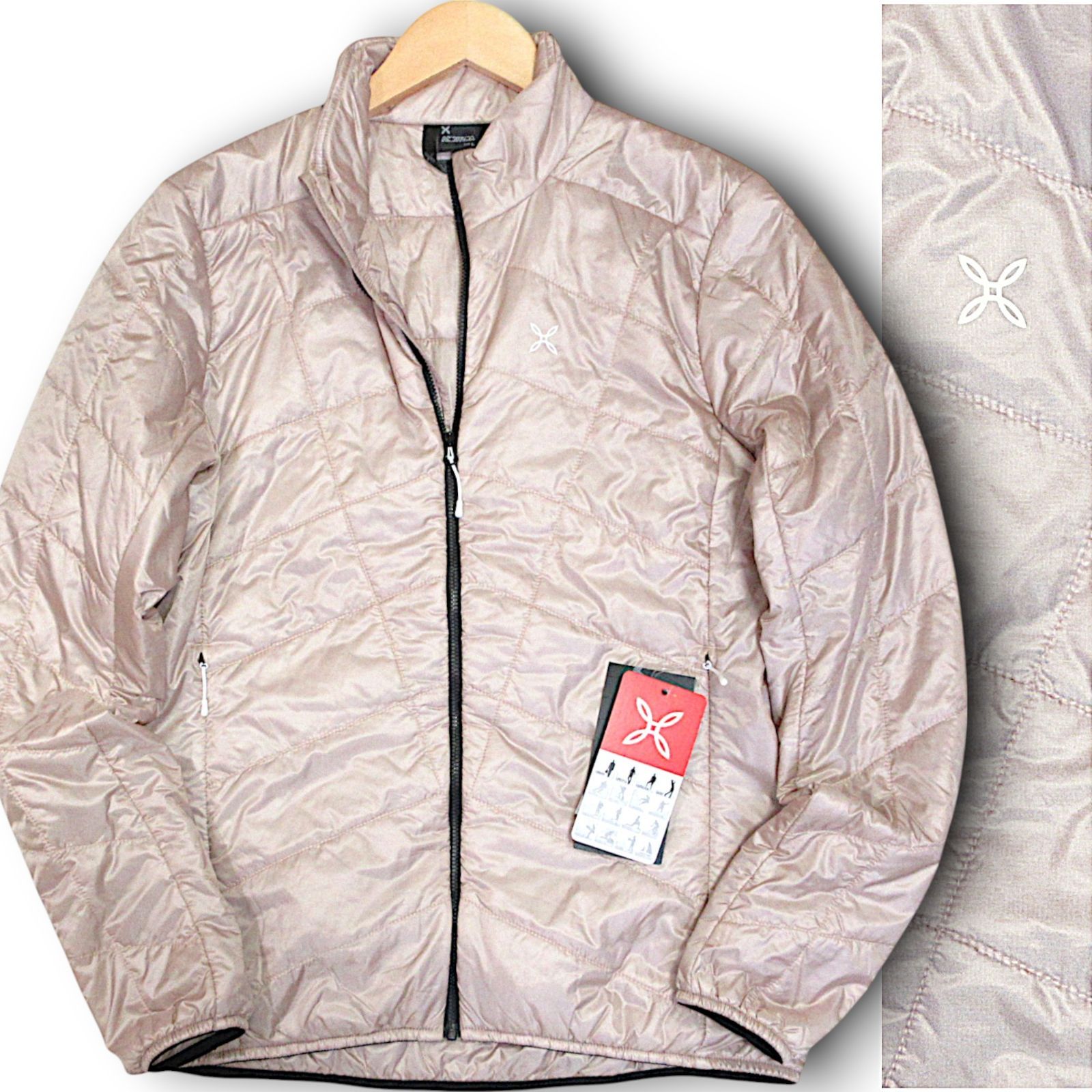 【レディース】【S】定3.5万 新品 MONTURA モンチュラ 超軽量人工羽毛 Comfortemp 保温 SPACE JACKET WOMAN スペース インサレーション ジャケット ウーマン ピンク アウトドア MJAD51W