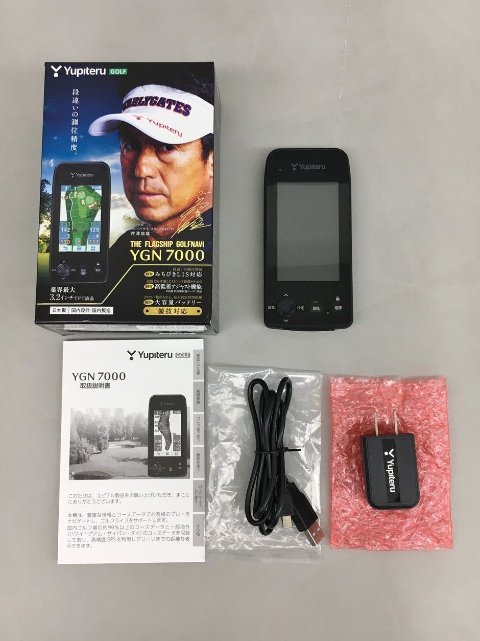 ユピテル YUPITERU ゴルフ距離計 ゴルフナビ GOLFNAVI YGN7000 GPS みちびき ガリレオ対応 3.2インチカラー液晶 IPX7準拠防水 2510LS021