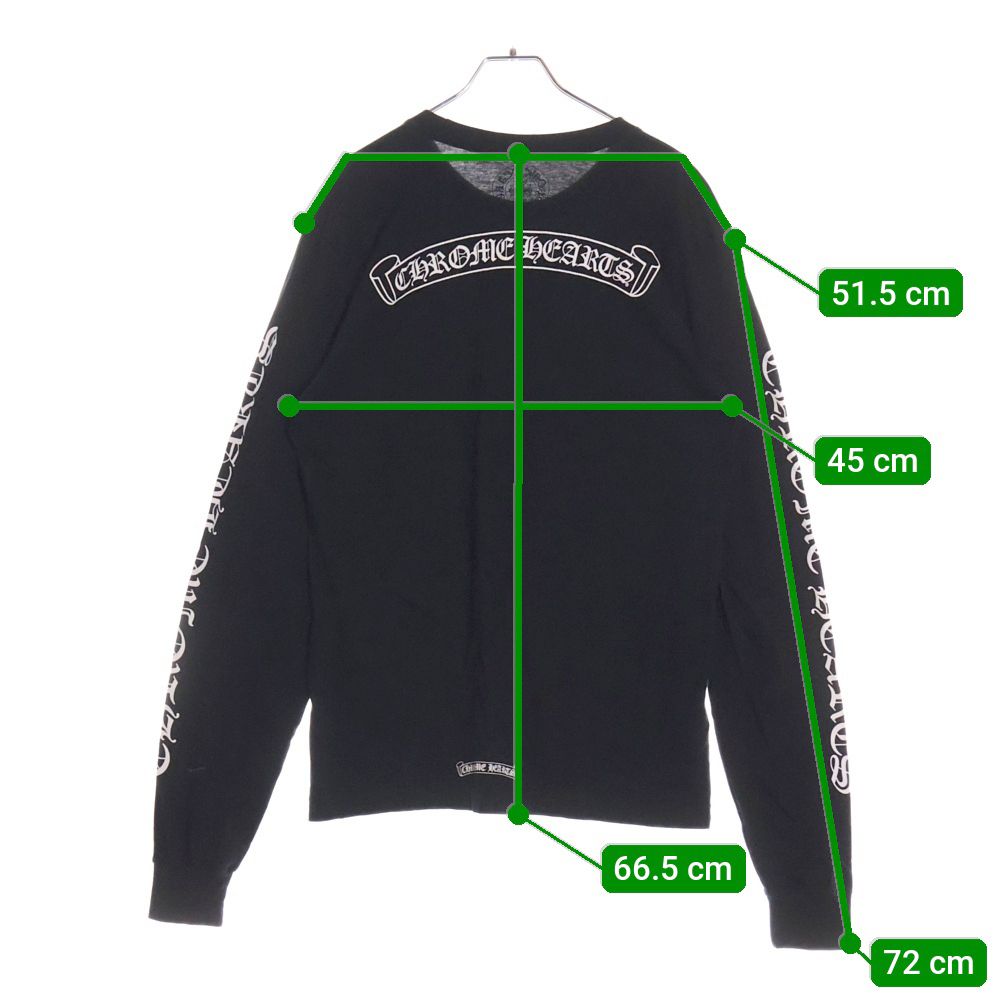 Chrome Hearts - クロムハーツ  CH L/S /1 ネックロゴプリント長袖カットソー レディース S 楽天市場】クロムハーツ Chrome Hearts サイズ:L CH L S 1
