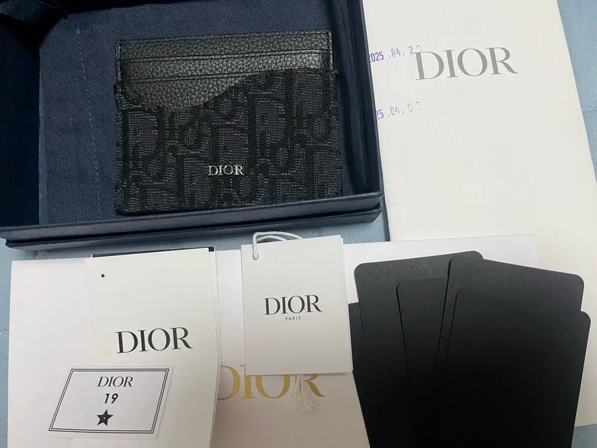 Dior(ディオール) サドルバッグ カードウォレット ブラック オブリーク ジャカード