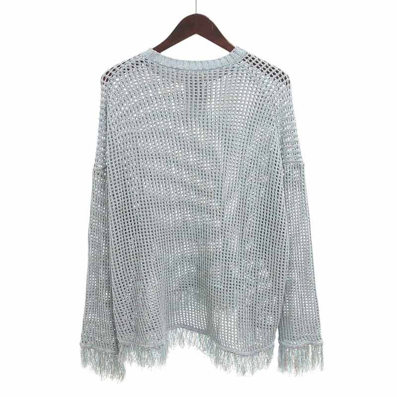 チノ/CINOH 24年モデル LACE OVERSIZE CREW NECK KNIT ニット