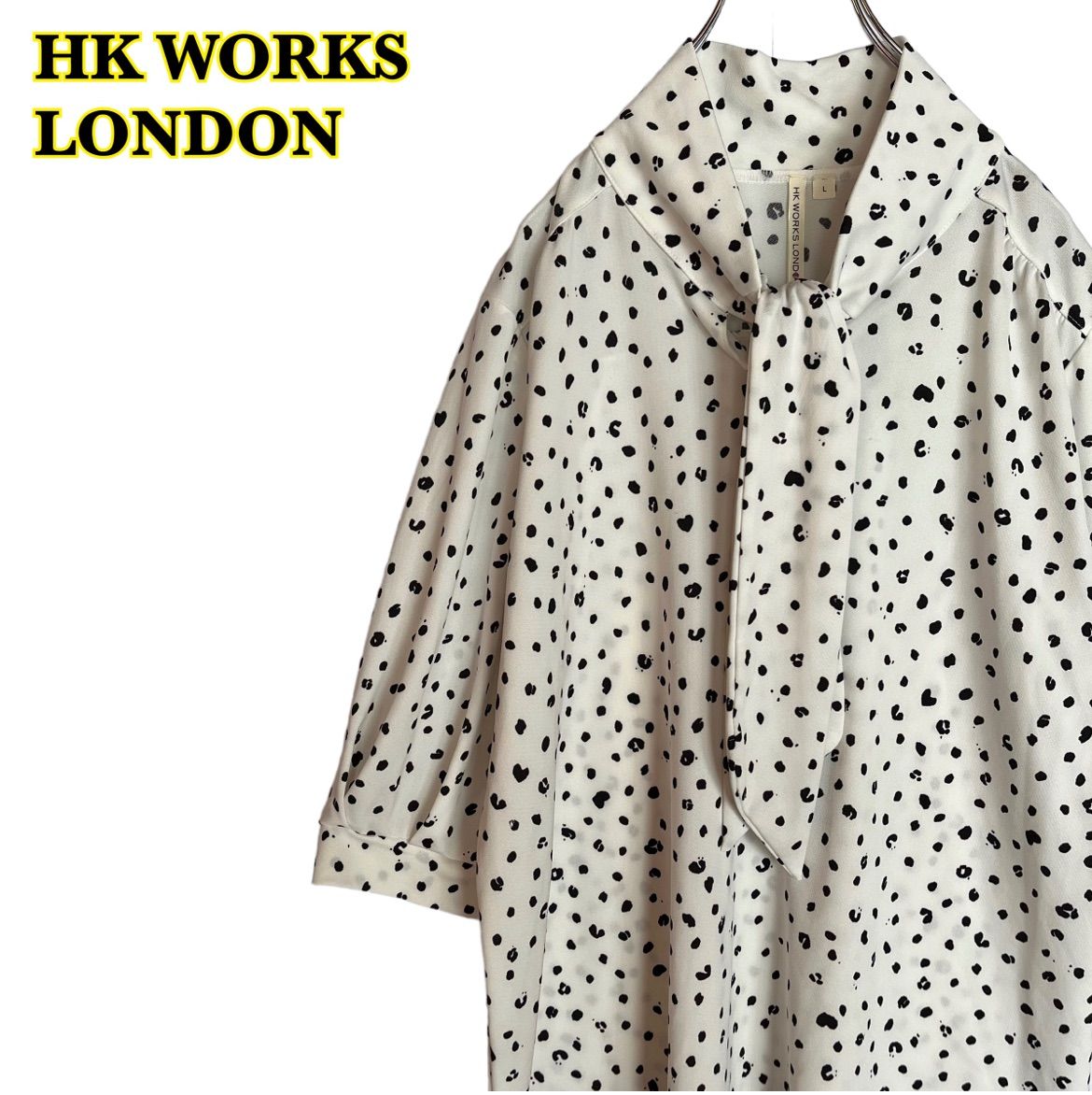 爆買い！】 HK WORKS LONDON カジュアルシャツ 半袖シャツ L カーキ