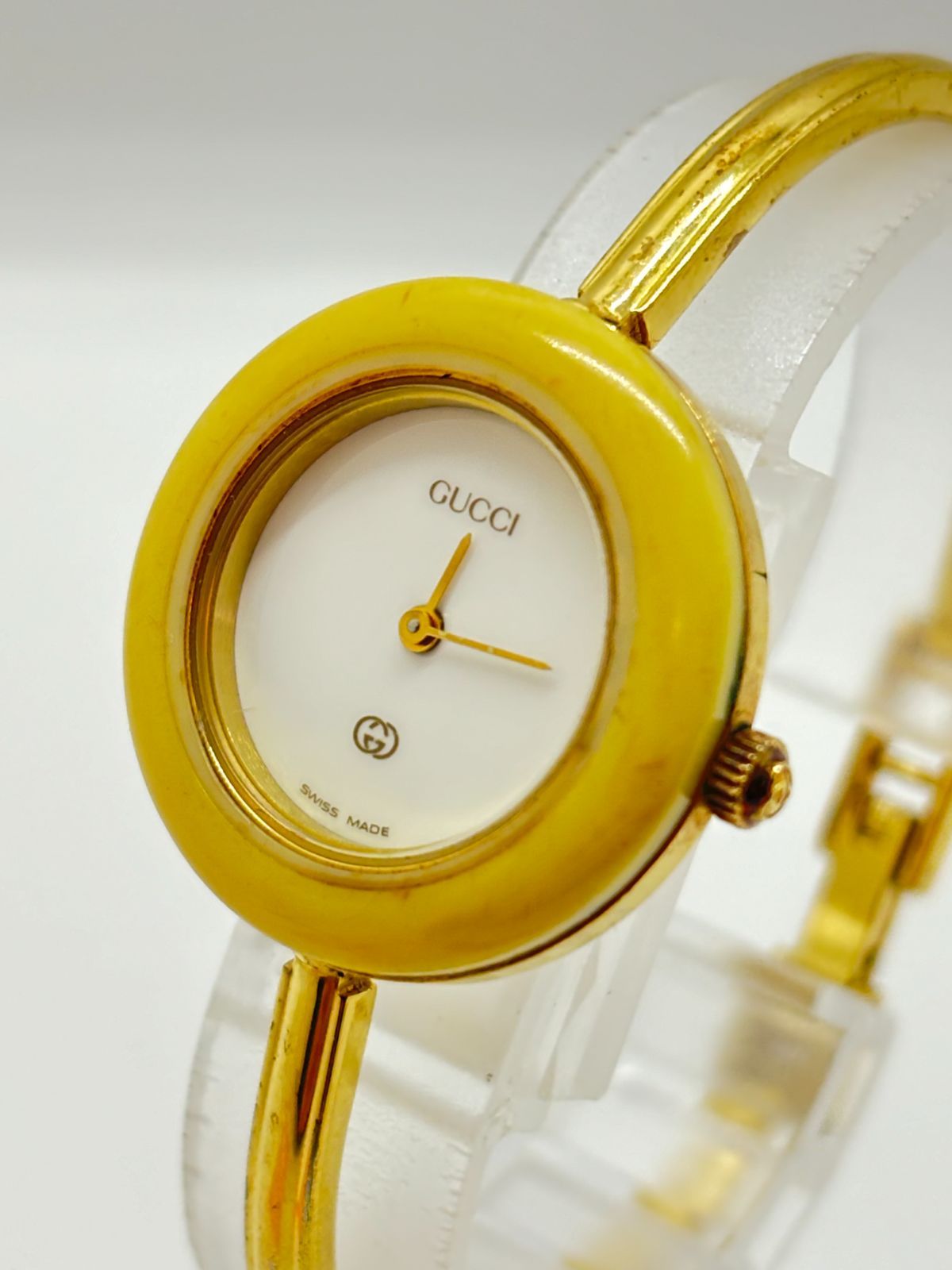 GUCCI グッチ 1100L チェンジベゼル 腕時計 ゴールド
