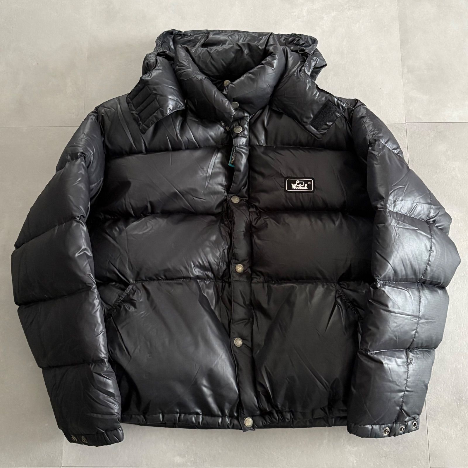 ウールリッチ ダウンジャケット アシックス製 Sサイズ ブラック 肉厚