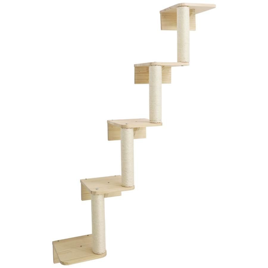 キャットステップ 壁付け 階段 5段 猫用 キャットウォーク 工場 壁